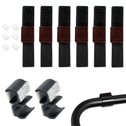 Filzgleiter für Stühle,Filzgleiter mit Klettverschluss,Selbstklebende Möbel-Filz-Pads 6PC Bodenschoner für Stühle,mit 4PC Filzgleiter Freischwinger für Stuhl Freischwinger Stühle von Kiuiom