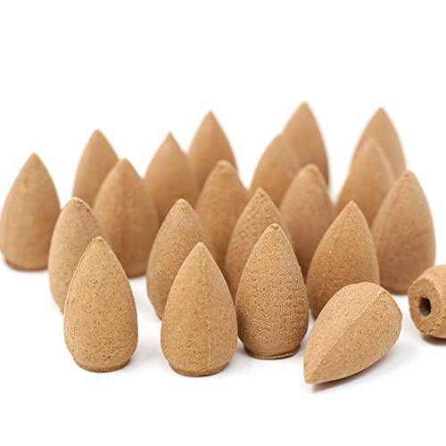 Räucherware Aromatherapy, Incense Cones, Backflow Incense, 100PCS Natur Räucherkegel Insence Sticks Backflow Räucherkerze Rückfluss Räucherkegel Natürlicher Duft (Sandelholz) von Kiuiom