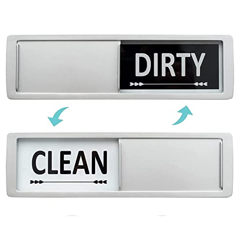 Sauber/Schmutzig Zeichen,Geschirrspüler Magnet-Schild,Clean/Dirty Sign, Dishwasher Magnet Spülmaschine Magnet Indicator Geschirrspüler Küchenzubehör Leicht lesen und verschieben (Herzpfeil) von Kiuiom