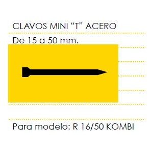 Cevik mcminit-18 – Nägel Mini T Stahl Länge 18 mm Box von 3 Tausende von Cevik