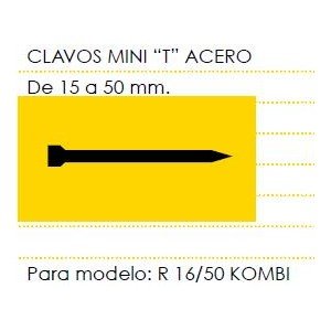 Cevik mcminit-18 – Nägel Mini T Stahl Länge 18 mm Box von 3 Tausende von Cevik