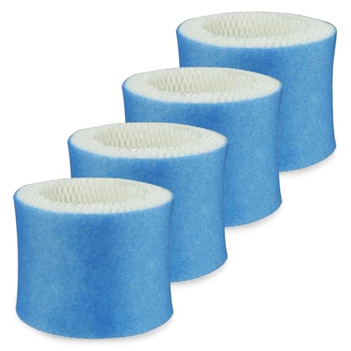 Kiviman Luftbefeuchter-Filter, kompatibel mit HAC-504 HAC-504AW und Honeywell Filter A, Ersatz für HCM-350 HCM-350W HCM-300T HCM-315T HCM-600 HCM-710 Cool Mist Luftbefeuchter, Blau, 4 Stück von Kiviman