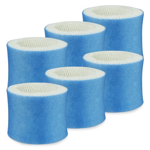 Kiviman Luftbefeuchter-Filter, kompatibel mit HAC-504 HAC-504AW und Honeywell Filter A, Ersatz für HCM-350 HCM-350W HCM-300T HCM-315T HCM-600 HCM-710 Cool Mist Luftbefeuchter, Blau, 6 Stück von Kiviman