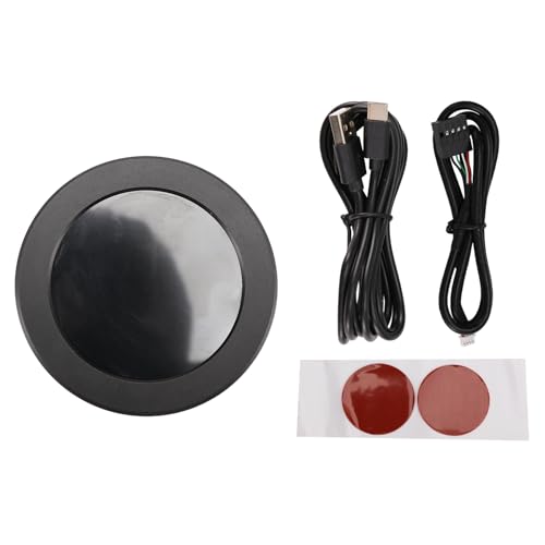 Kivvlbzeq 2,1 Zoll Display Screen Kit LCD CPU Temperaturmonitor Echtzeit Temperaturanzeige mit superheller Hintergrundbeleuchtung für PC Schwarz von Kivvlbzeq