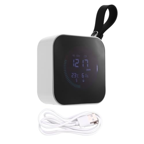 Kivvlbzeq Kohlendioxiddetektor Luftqualitätsdetektor Gasanalysator Thermometer und Hygrometer Co2-Tester Kivvlbzeq Kohlendioxiddetektor Luftqualitätsdetektor Gasanalysator Thermometer und Hygrometer Co2-Tester von Kivvlbzeq