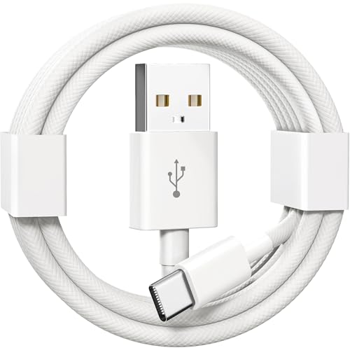 KiwiBird USB C Kabel für iPhone 16, Carplay kabel, USB auf USBC Ladekabel Kompatibel mi iPhone 16 Pro Max Plus 16e 15, AirPods iPad, Android Auto Galaxy S25 S24 Handy, 1m Weiss Kurz Nylon Cable KiwiBird USB C Kabel für iPhone 16, Carplay kabel, USB auf USBC Ladekabel Kompatibel mi iPhone 16 Pro Max Plus 16e 15, AirPods iPad, Android Auto Galaxy S25 S24 Handy, 1m Weiss Kurz Nylon Cable von KiwiBird