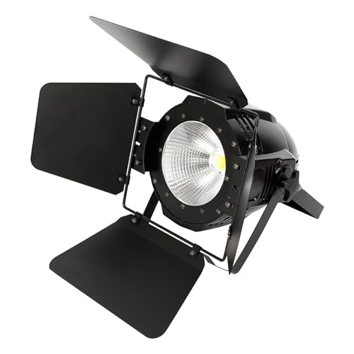 KiwiHood 200W LED Bühne Par Licht mit Barn Doors, 2 in 1 Warmweiß & Kaltweiß COB Par Licht LED DMX512 DJ Lights DMX Spotlight für Kirche, Konzert, Fotostudio, Hochzeit, Live Show von KiwiHood