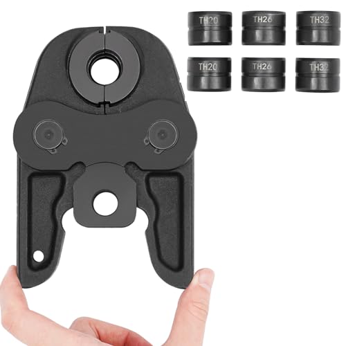 KiwiHood Rohrzange Backe TH16-20-26-32 Pressbacken 1.6in/1.7in/1.75in/1.93in Rohrzange Handpresszange mit mit TH Kontur für Aluminium Kunststoffrohre, PEX Rohre, PB Rohre von KiwiHood