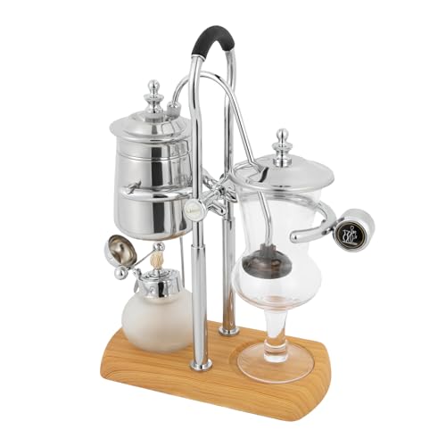 KiwiHood Siphon-Kaffeemaschine Luxus Royal Family Balance Syphon Kaffeemaschine Vakuum-Brühsystem Elegantes Doppelrippen-Vollkrümmer mit Tee-Griff, Vintage Classic Siphon Kaffeemaschine von KiwiHood