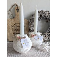 Kerzenhalter I Weihnachtskugel Schneeflocke Weiß Skandi Kerzenhalter I Weihnachtskugel Schneeflocke Weiß Skandi von KiwiMunkel