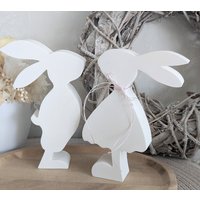Osterhase I Paar Weiß Raysin Skandi Häsin Junge von KiwiMunkel