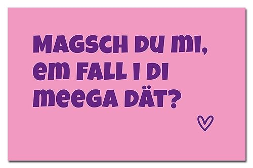 Magsch du mi, em Fall i di meega dät? Kühlschrankmagnet | Flexible Magnettafel | schwäbische Sprüche als Geschenk oder Mitbringsel von Kiwikatze