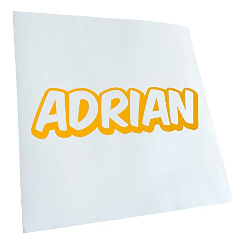 Adrian Vorname Jungen Aufkleber Sticker 25 Farben Neon Matt von Kiwistar