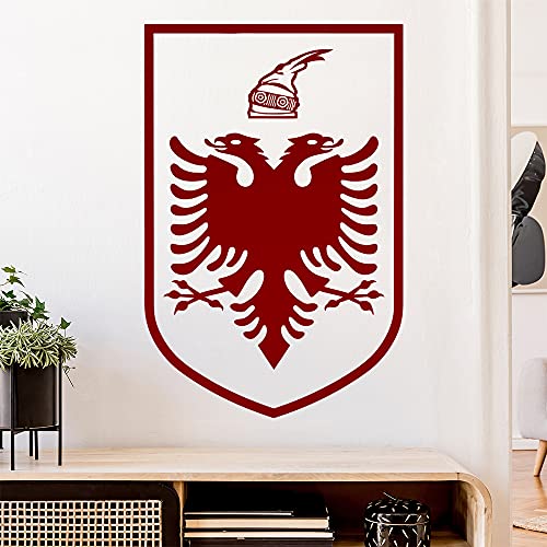 Albanien Wappen Wandtattoo Wandaufkleber Wall Sticker - Dekoration, Küche, Wohnzimmer, Schlafzimmer, Badezimmer von Kiwistar
