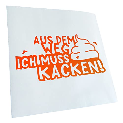 - Autoaufkleber - Aus dem Weg Muss kacken! Shit Klo Aufkleber für Auto, Laptop, Fahrrad, LKW, Motorrad mehrfarbig JDM Decal Racing von Kiwistar