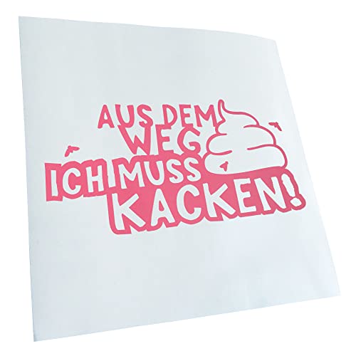 - Autoaufkleber - Aus dem Weg Muss kacken! Shit Klo Aufkleber für Auto, Laptop, Fahrrad, LKW, Motorrad mehrfarbig JDM Decal Racing von Kiwistar