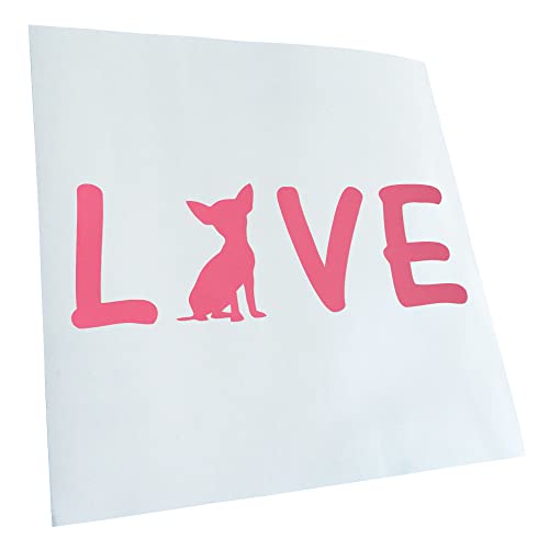 - Autoaufkleber - Chihuahua Love Schriftzug Aufkleber für Auto, Laptop, Fahrrad, LKW, Motorrad mehrfarbig JDM Decal Racing von Kiwistar