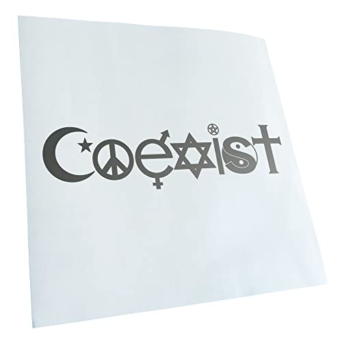 - Autoaufkleber - Coexist Symbole Aufkleber für Auto, Laptop, Fahrrad, LKW, Motorrad mehrfarbig JDM Decal Racing von Kiwistar