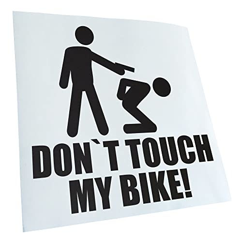 - Autoaufkleber - Dont touch my Bike! Aufkleber für Auto, Laptop, Fahrrad, LKW, Motorrad mehrfarbig JDM Decal Racing von Kiwistar