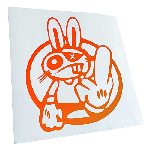 - Autoaufkleber - Drift Rabbit Aufkleber für Auto, Laptop, Fahrrad, LKW, Motorrad mehrfarbig JDM Decal Racing von Kiwistar