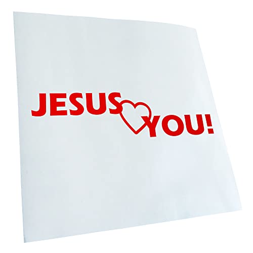 - Autoaufkleber - Jesus love you Christentum Aufkleber für Auto, Laptop, Fahrrad, LKW, Motorrad mehrfarbig JDM Decal Racing von Kiwistar