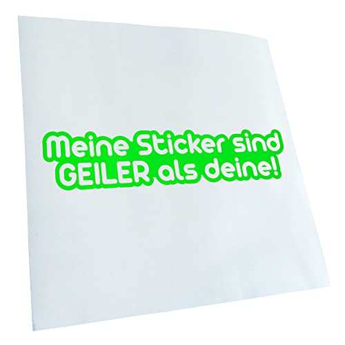 - Autoaufkleber - Meine Sticker sind geiler... II Aufkleber für Auto, Laptop, Fahrrad, LKW, Motorrad mehrfarbig JDM Decal Racing von Kiwistar