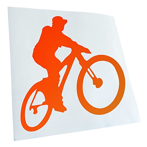 - Autoaufkleber - Mountainbiker MTB Downhill Aufkleber für Auto, Laptop, Fahrrad, LKW, Motorrad mehrfarbig JDM Decal Racing von Kiwistar