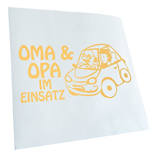 - Autoaufkleber - Oma und Opa im Einsatz Kinder Boy Girl Aufkleber für Auto, Laptop, Fahrrad, LKW, Motorrad mehrfarbig JDM Decal Racing von Kiwistar