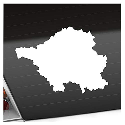 - Autoaufkleber - Saarland Deutschland Silhouette Aufkleber für Auto, Laptop, Fahrrad, LKW, Motorrad mehrfarbig JDM Decal Racing von Kiwistar