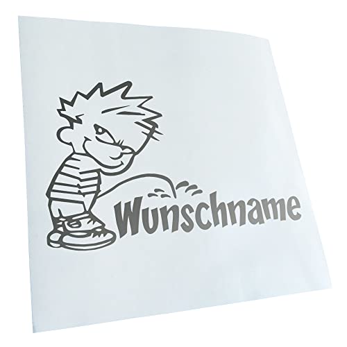 - Autoaufkleber - piss on Wunschname Aufkleber für Auto, Laptop, Fahrrad, LKW, Motorrad mehrfarbig JDM Decal Racing von Kiwistar