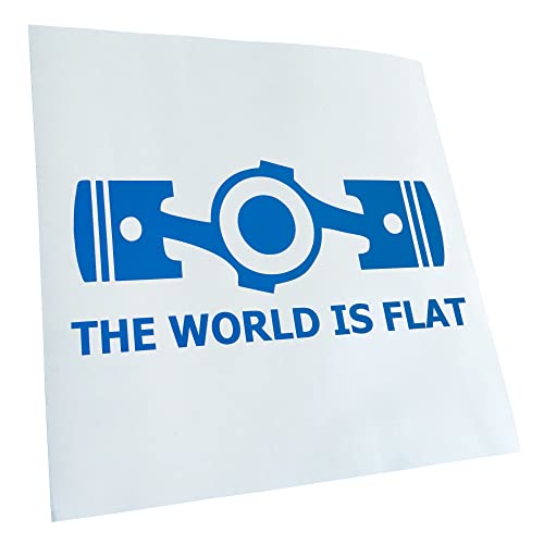 - Autoaufkleber - the World is flat Aufkleber für Auto, Laptop, Fahrrad, LKW, Motorrad mehrfarbig JDM Decal Racing von Kiwistar