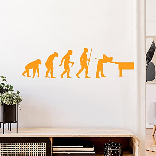 Billard Pool Evolution Wandtattoo Wandaufkleber Wall Sticker - Dekoration, Küche, Wohnzimmer, Schlafzimmer, Badezimmer von Kiwistar
