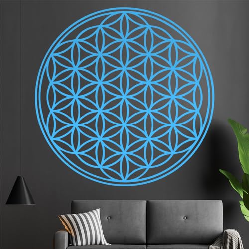 Kiwistar Blume des Lebens - Baum Wandtattoo in 6 Größen - Wandaufkleber Wall Sticker - Dekoration, Küche, Wohnzimmer, Schlafzimmer, Badezimmer von Kiwistar