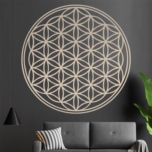 Kiwistar Blume des Lebens - Baum Wandtattoo in 6 Größen - Wandaufkleber Wall Sticker - Dekoration, Küche, Wohnzimmer, Schlafzimmer, Badezimmer von Kiwistar