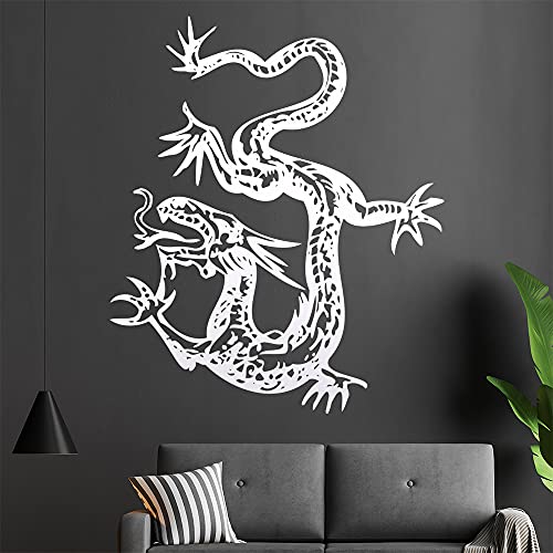 China Drachen Wandtattoo in 6 Größen - Wandaufkleber Wall Sticker - Dekoration, Küche, Wohnzimmer, Schlafzimmer, Badezimmer von Kiwistar