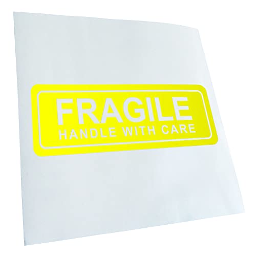 FRAGILE - handle with care Aufkleber Sticker 25 Farben Neon Matt von Kiwistar