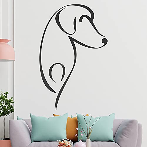 Hund Linien - Hunde Wandtattoo in 6 Größen - Wandaufkleber Wall Sticker - Dekoration, Küche, Wohnzimmer, Schlafzimmer, Badezimmer Hund Linien - Hunde Wandtattoo in 6 Größen - Wandaufkleber Wall Sticker - Dekoration, Küche, Wohnzimmer, Schlafzimmer, Badezimmer von Kiwistar