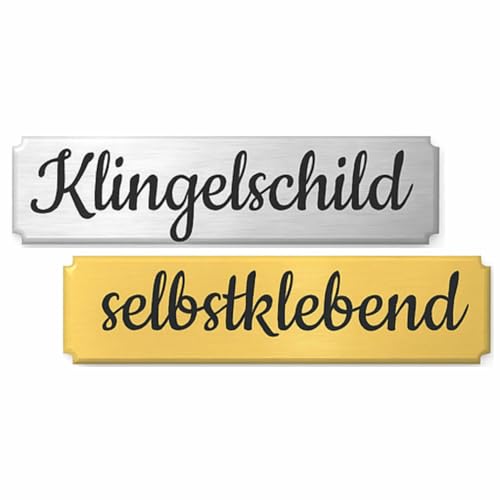 KIWISTAR UG - Klingelschild mit Gravur personalisiert Viereck - Schild selbst gestalten für Briefkasten oder Tür - Namensschild wetterfest selbstklebend für Haus, Wohnung, Büro oder Firma KIWISTAR UG - Klingelschild mit Gravur personalisiert Viereck - Schild selbst gestalten für Briefkasten oder Tür - Namensschild wetterfest selbstklebend für Haus, Wohnung, Büro oder Firma von Kiwistar