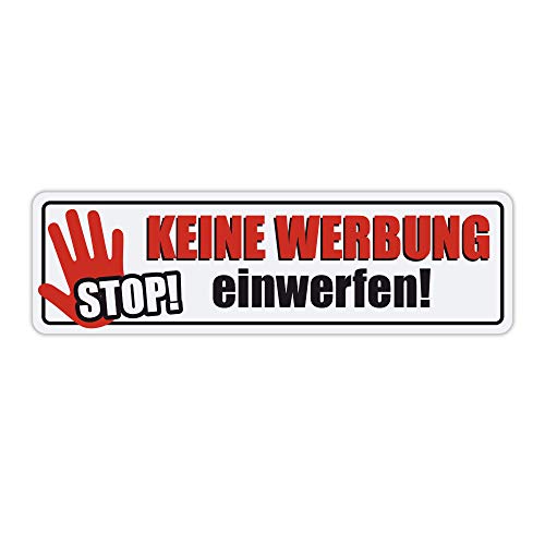 Keine Werbung einwerfen Stop 1x Weiß von Kiwistar