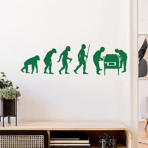 Kicker Tischfußball Evolution Wandtattoo Wandaufkleber Wall Sticker - Dekoration, Küche, Wohnzimmer, Schlafzimmer, Badezimmer von Kiwistar