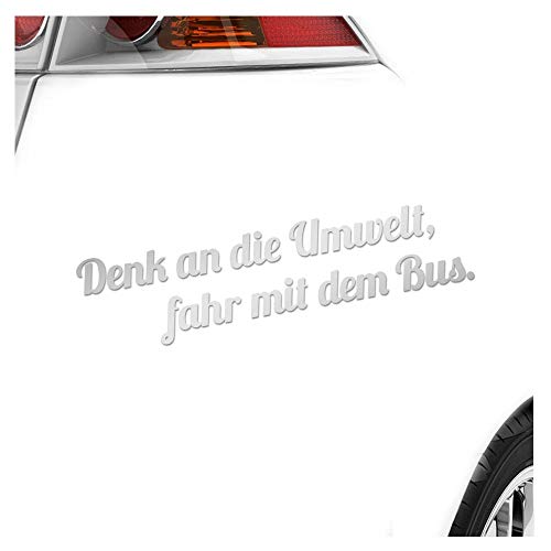 Kiwistar - Autoaufkleber - Denk an die Umwelt Heckscheibenaufkleber - Aufkleber Auto Kfz Fahrrad, LKW, Truck Mofa Kiwistar - Autoaufkleber - Denk an die Umwelt Heckscheibenaufkleber - Aufkleber Auto Kfz Fahrrad, LKW, Truck Mofa von Kiwistar
