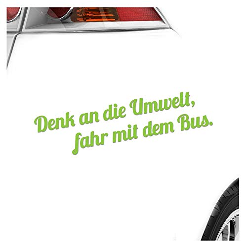 Kiwistar - Autoaufkleber - Denk an die Umwelt Heckscheibenaufkleber - Aufkleber Auto Kfz Fahrrad, LKW, Truck Mofa Kiwistar - Autoaufkleber - Denk an die Umwelt Heckscheibenaufkleber - Aufkleber Auto Kfz Fahrrad, LKW, Truck Mofa von Kiwistar