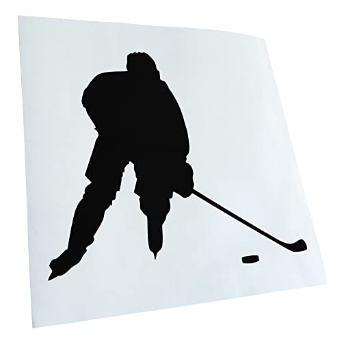 Kiwistar - Autoaufkleber - Eishockey Puck Figur - schwarz - 11,5x10cm - Aufkleber für Auto, Laptop, Fahrrad, LKW, Motorrad mehrfarbig JDM Decal Racing von Kiwistar