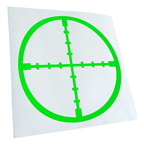 Kiwistar Autoaufkleber - Fadenkreuz Zielfernrohr Aufkleber für Auto, Laptop, Fahrrad, LKW, Motorrad mehrfarbig JDM Decal Racing von Kiwistar