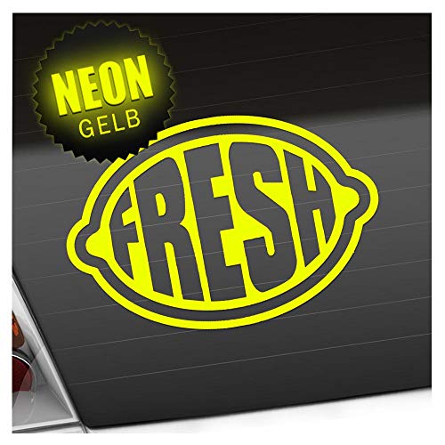 Kiwistar - Autoaufkleber - Fresh Zitrone Heckscheibe - Aufkleber Auto Kfz Fahrrad, LKW, Truck Mofa Kiwistar - Autoaufkleber - Fresh Zitrone Heckscheibe - Aufkleber Auto Kfz Fahrrad, LKW, Truck Mofa von Kiwistar