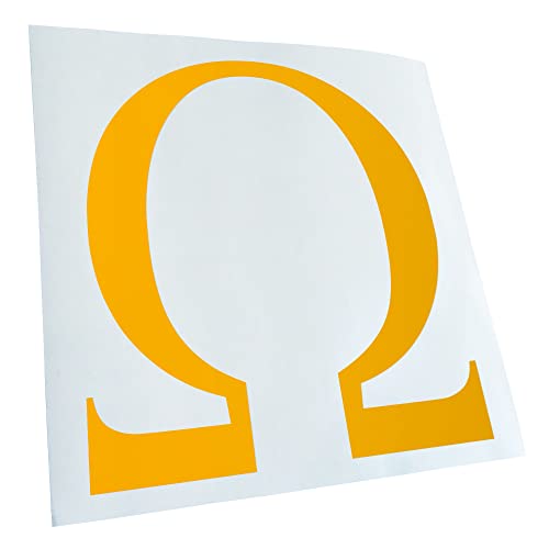 Kiwistar - Autoaufkleber - Gelb - 10x10cm Omega Symbol - Heckscheibe Auto Aufkleber wetterfest für Kfz LKW Mofa Truck - Sticker außen selbstklebend Tuning Zubehör für Fenster Fahrzeug Scheibe Kiwistar - Autoaufkleber - Gelb - 10x10cm Omega Symbol - Heckscheibe Auto Aufkleber wetterfest für Kfz LKW Mofa Truck - Sticker außen selbstklebend Tuning Zubehör für Fenster Fahrzeug Scheibe von Kiwistar