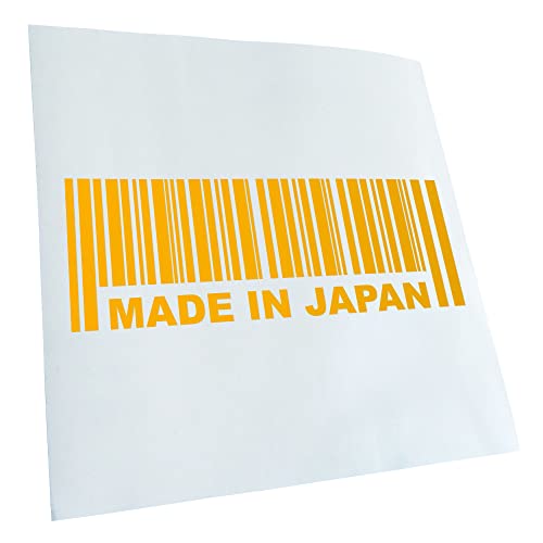 Kiwistar - Autoaufkleber - Gelb - 20x7cm Made in Japan - Heckscheibe Auto Aufkleber wetterfest für Kfz LKW Mofa Truck - Sticker außen selbstklebend Tuning Zubehör für Fenster Fahrzeug Scheibe von Kiwistar