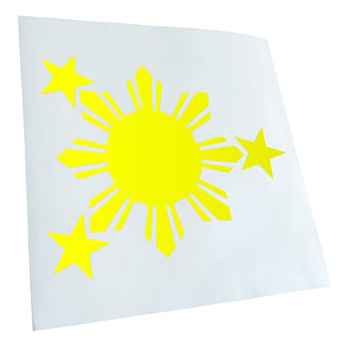 Kiwistar - Autoaufkleber - Neongelb - 12x10cm Flagge der Philippinen - Heckscheibe Auto Aufkleber wetterfest für Kfz LKW Mofa Truck - Sticker außen selbstklebend Tuning Zubehör für Fenster Fahrzeug Kiwistar - Autoaufkleber - Neongelb - 12x10cm Flagge der Philippinen - Heckscheibe Auto Aufkleber wetterfest für Kfz LKW Mofa Truck - Sticker außen selbstklebend Tuning Zubehör für Fenster Fahrzeug von Kiwistar
