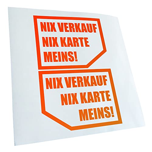 Kiwistar - Autoaufkleber - Nix verkaufen, nix Karte, Meins! 12,5 x 10 cm - Aufkleber für Auto, Laptop, Fahrrad, LKW, Motorrad mehrfarbig JDM Decal Racing von Kiwistar