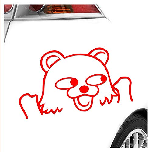 Kiwistar - Autoaufkleber - Pedobär Kuma - Rot - 24x12cm - Aufkleber für Auto, Laptop, Fahrrad, LKW, Motorrad mehrfarbig JDM Decal Racing von Kiwistar